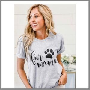 Graphic print t shirt fur mamma